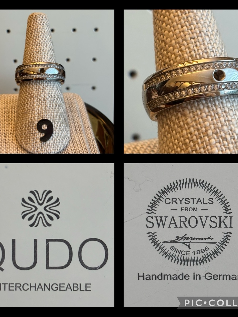 QUDO Interchangeable Ring Silver 9